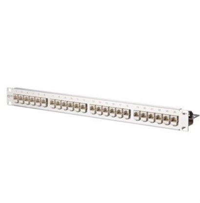 Picture of MetzConnect BTR BTR Patch Panel C6Amodul, Cat 6A, 24 Port, 19", Stainless Steel - 130B11P1-E