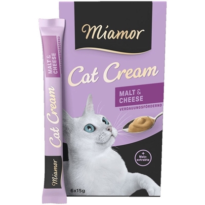 Attēls no MIAMOR Cat Cream Malt & Cheese - cat treats - 6x15g