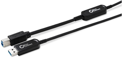 Изображение Kabel USB MicroConnect USB-A - USB-B 25 m Czarny (MC-USB3.0AB25OP)