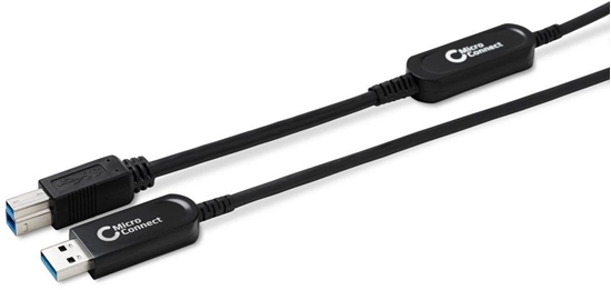 Изображение Kabel USB MicroConnect USB-A - USB-B 25 m Czarny (MC-USB3.0AB25OP)