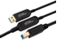 Изображение Kabel USB MicroConnect USB-A - USB-B 30 m Czarny (MC-USB3.0AB30OP)