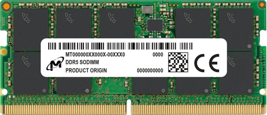 Picture of Micron - DDR5 - Modul - 32 GB - SO DIMM 262-PIN - 5600 MHz / PC5-44800 - CL46 - ECC