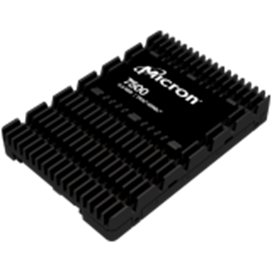 Picture of SSD|MICRON|SSD series 7500 MAX|1.6TB|PCIe Gen4|NVMe|NAND flash technology 3D NAND|Write speed 5900 MBytes/sec|Read speed 7000 MBytes/sec|Form Factor U.3|TBW 35040 TB|MTBF 2000000 hours|MTFDKCC6T4TGQ-1BK1DABYYR