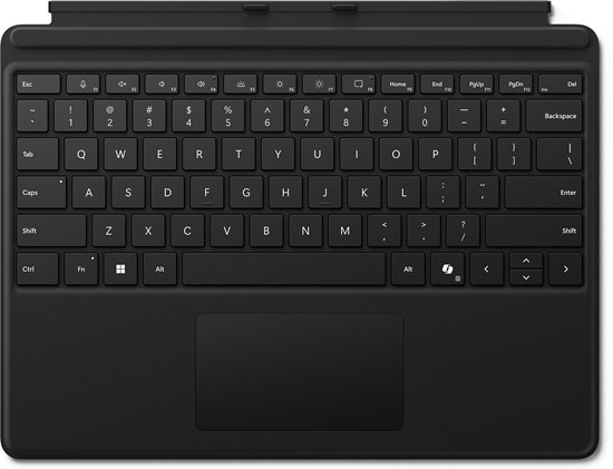 Picture of Microsoft Surface Pro Keyboard Niemiecki Microsoft Cover port Czarny