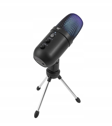 Attēls no Mikrofon gamingowy bezprzewodowy Havit GK51 (czarny z RGB)