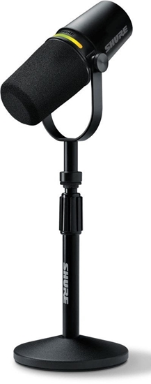 Picture of Mikrofon Shure Shure MV7+-K-BNDL - Mikrofon lektorski/wokalny ze zczem XLR/USB-C Czarny + statyw biurkowy GATOR