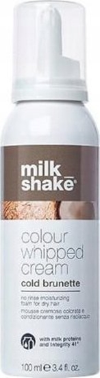 Изображение Milk Shake Milk Shake, Colour Whipped Cream, Organic Fruit Extracts, Hair Colour Leave-In Mousse,  Cold Brunette, 100 ml For Women