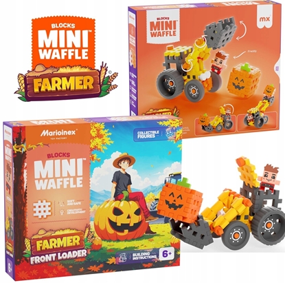 Attēls no Marioinex Mini Waffle Farmer Koparka 50 elementów