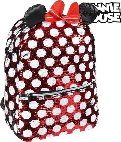 Picture of Minnie Mouse Plecak szkolny Minnie Mouse Cekiny Czerwony Czarny