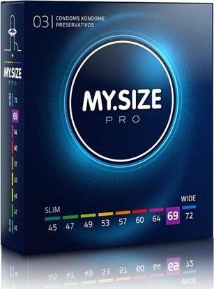 Attēls no MY SIZE PRO Prezerwatywy 69mm 3szt