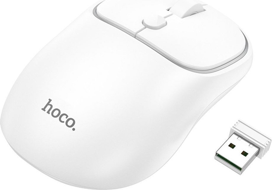 Picture of Mysz Hoco HOCO mysz komputerowa bezprzewodowa 2,4G 1600 dpi GM25 biaa