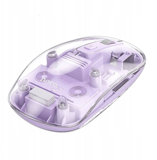 Изображение Mysz Hoco HOCO mysz komputerowa bezprzewodowa 2,4G 1600 dpi GM29 fioletowa