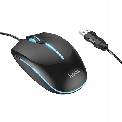 Attēls no Mysz Hoco Myszka przewodowa gamingowa Hoco USB A 2400 dpi GM37 czarna