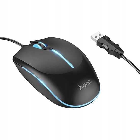 Picture of Mysz Hoco Myszka przewodowa gamingowa Hoco USB A 2400 dpi GM37 czarna