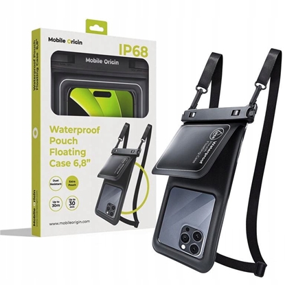 Изображение Mobile Origin Waterproof Floating Case with Small Pouch 6,8" - black/white