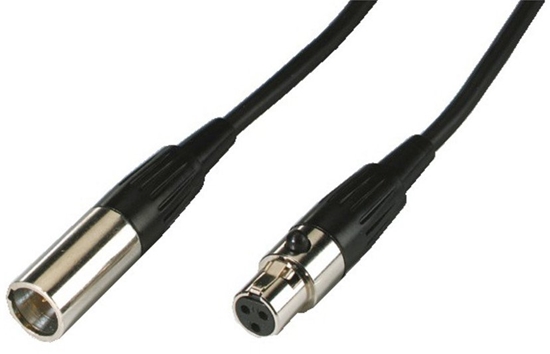 Picture of Monacor MCM-500/SW XLR Kabel [1x Mini-XLR-stik - 1x Mini-XLR-tilslutning] 5 m Sort