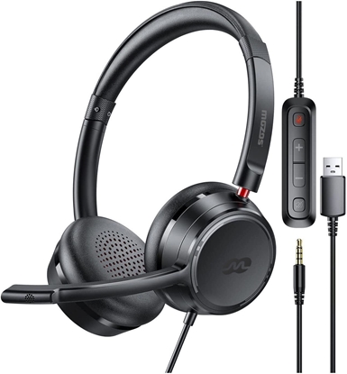 Picture of MOZOS KL201 SUCHAWKI Z MIKROFONEM NA USB