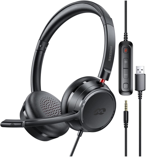 Picture of MOZOS KL201 SUCHAWKI Z MIKROFONEM NA USB