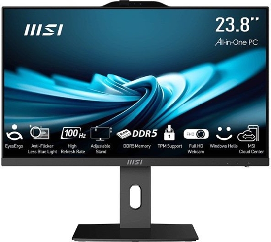 Изображение MSI AIO PRO AP242P 14MQ-890EU i5-14500 23.8 IPS LED FHD Non-Touch Anti-Glare 16GB SSD500GB M.2 AX211 WiFi 6E Intel Q670 Chipset Windows 11 Pro Black