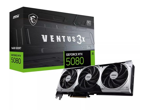 Picture of MSI Ventus GeForce RTX 5080 Video Card 16G / GDDR7