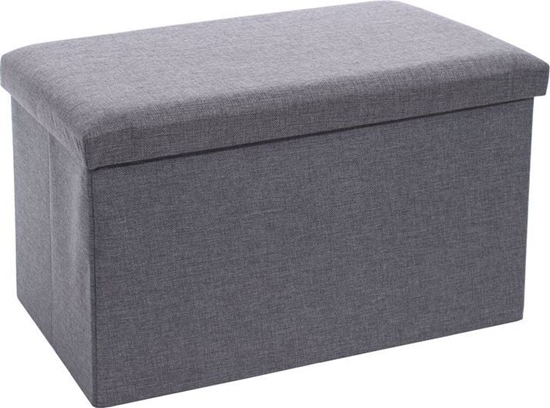 Picture of Mufart Pufa skadana XL do salonu, sypialni, garderoby oraz przedpokoju - 60x38x38cm Szara