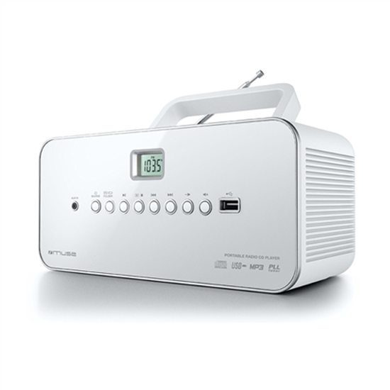Изображение Muse | M-28RDW | Portable radio CD/MP3 Player with USB | White