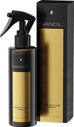 Attēls no Nanoil Nanoil Hair Styling Spray Spray Do Ukadania Wosów 200 ml