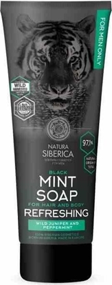 Picture of NATURA SIBERICA FOR MEN Naturalne, mitowe, odwieajce, czarne mydo do wosów i ciaa Natura Siberica Men