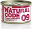 Attēls no Natural Line s.r.l NATURAL CODE KOT 85g 09 TUCZYK/KREWETKI sos /24