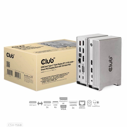 Attēls no NB ACC DOCKING STATION/USB-C 120W CSV-1568 CLUB3D