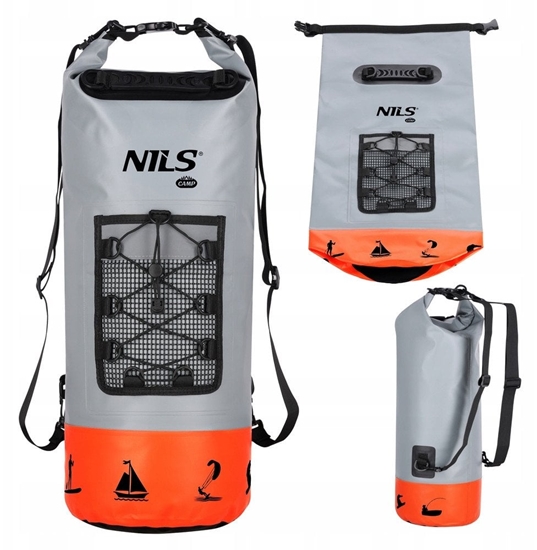 Picture of NC17108 PLECAK WODOODPORNY 25L POMARACZOWY NILS CAMP
