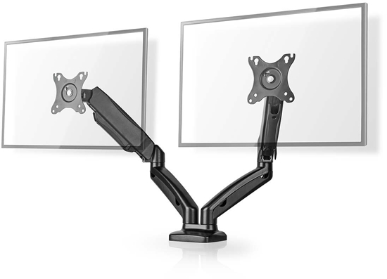 Изображение Nedis MMDOSGS110BK Desk Monitor Mount 15-32"