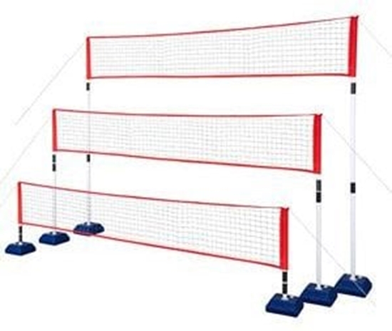 Изображение Nils Extreme Siatka 3w1 z zestawem do tenisa, badminton, siatkówki NT030