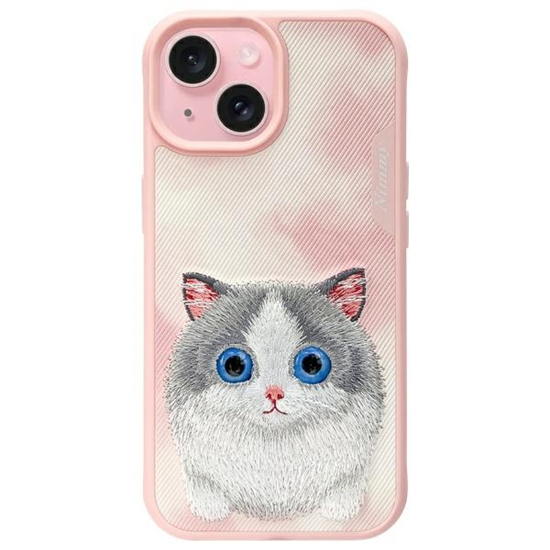 Picture of Nimmy etui iPhone 15 6.1" różowy|pink     Big Eyed