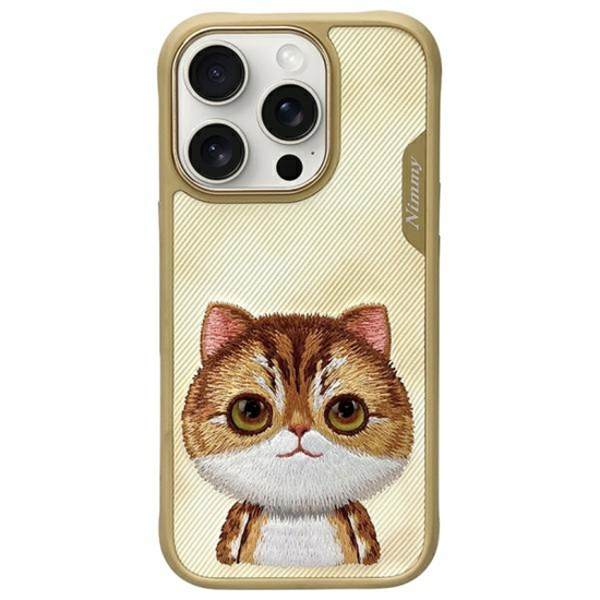 Picture of Nimmy etui iPhone 16 Pro Max 6.9" khaki   Big Eyed