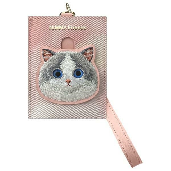 Picture of Nimmy portfel na karty różowy|pink Big    Eyed Pet
