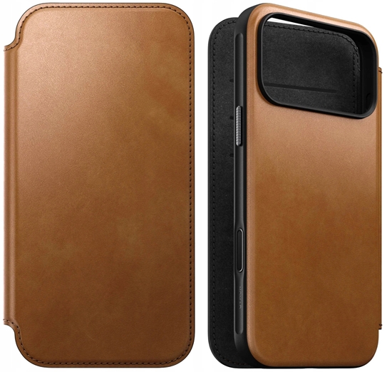 Picture of Nomad Modern Leather Folio, english tan - iPhone 17 Pro
