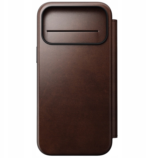Picture of Nomad Modern Leather Folio, rustic brown (Horween) - iPhone 17 Pro Max