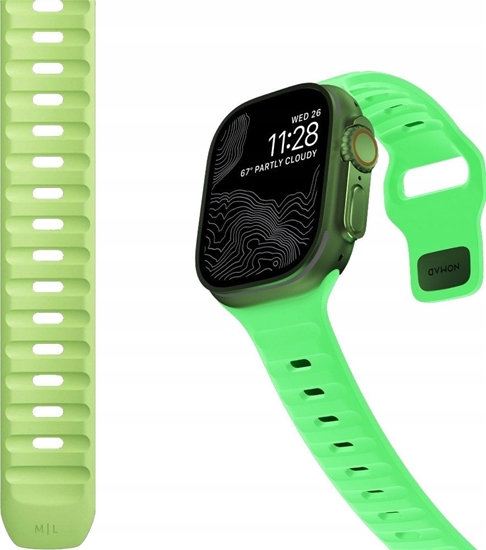 Picture of Nomad Nomad Sport Strap, Glow 2.0 - Apple Watch Ultra 2/1 (49mm) 9/8/7 (45mm)/6/SE/5/4 (44mm)/3/2/1 (42mm)
