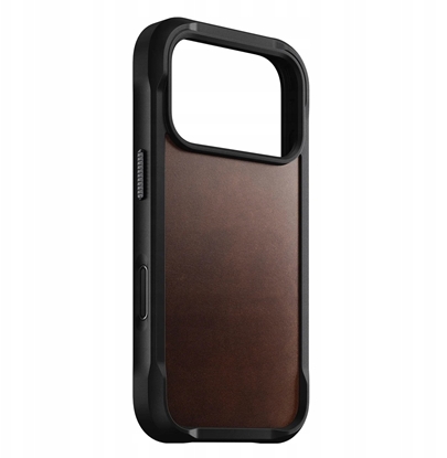 Изображение NOMAD Rugged Leather Case - skórzane etui do iPhone 17 Pro kompatybilne z MagSafe; skóra Horween (rustic brown)