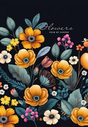 Picture of Notatnik 105x165/64K linia kwiaty FRESH