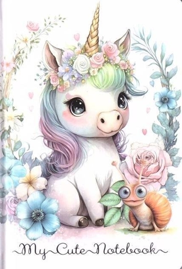 Picture of Notatnik 140x95/64K kratka Jednoroec FRESH