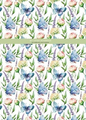 Picture of Notatnik 145x197/48K kratka kwiaty i motyle FRESH