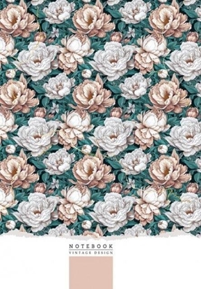 Picture of Notatnik 145x197/64K linia kwiaty FRESH