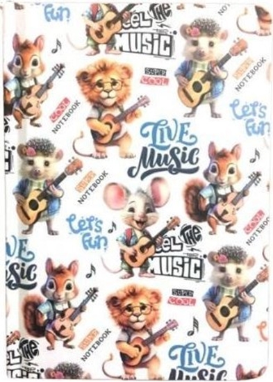 Picture of Notatnik A6/64K gadki Zwierzaki muzyka FRESH