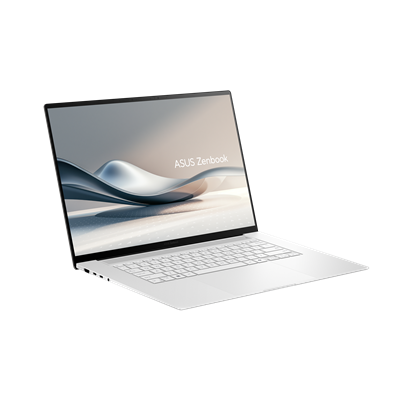 Picture of Notebook|ASUS|ZenBook Series|UM5606WA-RK217W|CPU  AMD Ryzen AI 9|365|2000 MHz|16"|2880x1800|RAM 24GB|LPDDR5x|SSD 1TB|AMD Radeon 880M Graphics|Integrated|ENG|Card Reader SD|Windows 11 Home|White|1.5 kg|90NB13M2-M00FV0