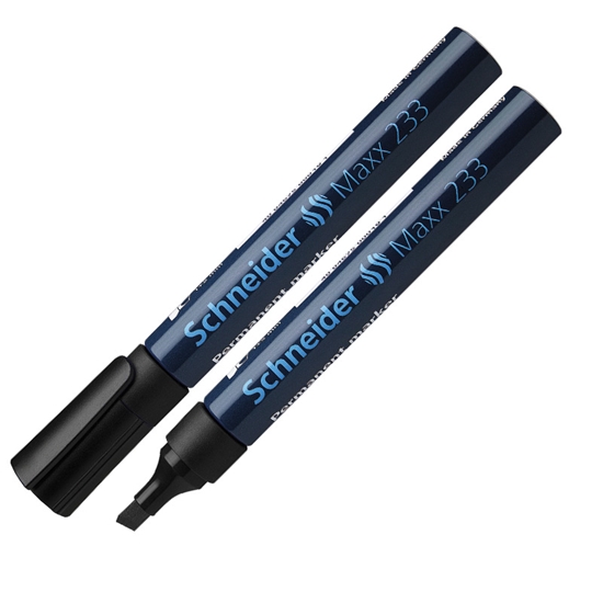 Picture of Noturīgais marķieris SCHNEIDER Maxx 233 slīps, 1-5 mm, melns