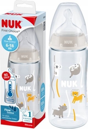 Attēls no NUK 406365 BUTELKA 300ML WSKANIK TEMPERATURY 6-18 526287, 741103