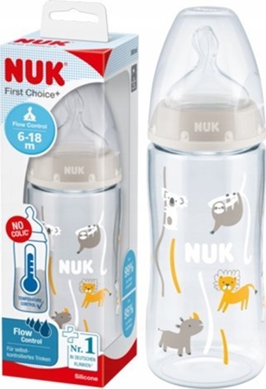 Picture of NUK 406365 BUTELKA 300ML WSKANIK TEMPERATURY 6-18 526287, 741103