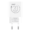 Picture of OBAL:ME Wall Charger USB-A + USB-C 20W with 2x 1m Cables / White